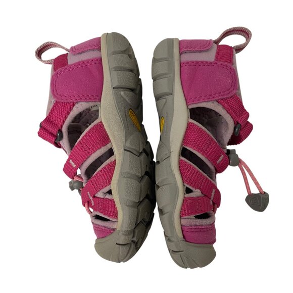 Keen Newport H2 Sandals Pink Washable Hook & Loop Fisheman Little Kids size 8 US - Picture 7 of 8